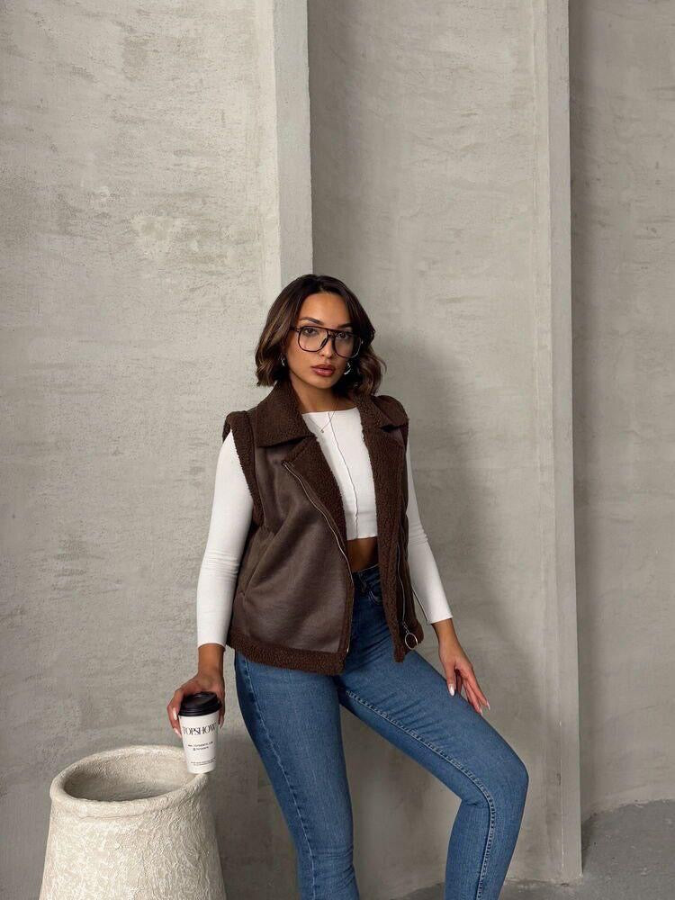 Weste mit Teddyfell 1