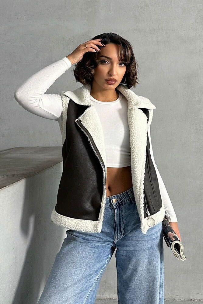 Weste mit Teddyfell 3